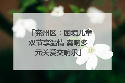 兖州区：困境儿童双节享温情 奏响多元关爱交响乐