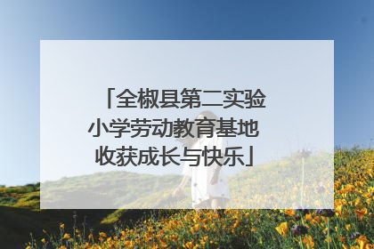 全椒县第二实验小学劳动教育基地收获成长与快乐