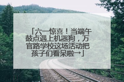 六一惊喜！当端午鼓点遇上机器狗，万官路学校这场活动把孩子们看呆啦→