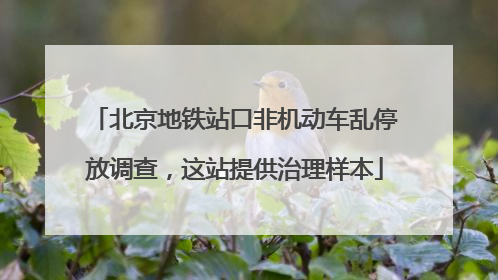北京地铁站口非机动车乱停放调查，这站提供治理样本