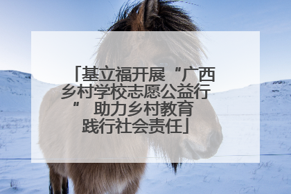 基立福开展“广西乡村学校志愿公益行” 助力乡村教育 践行社会责任