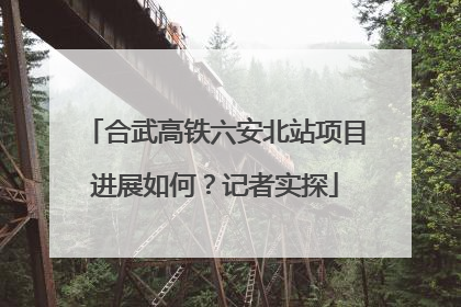 合武高铁六安北站项目进展如何？记者实探