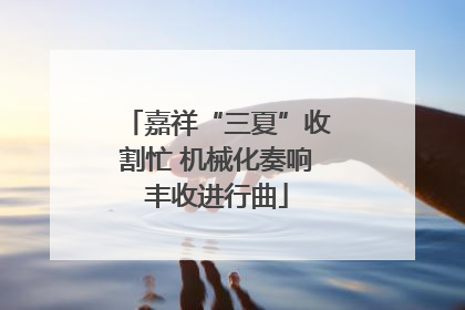 嘉祥“三夏”收割忙 机械化奏响丰收进行曲