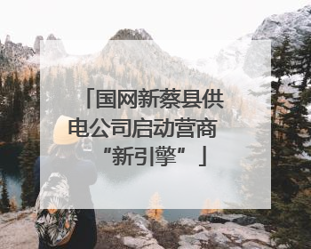 国网新蔡县供电公司启动营商“新引擎”