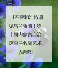在呼和浩特遇见乌兰牧骑！第十届内蒙古自治区乌兰牧骑艺术节启幕