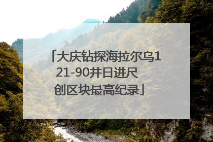 大庆钻探海拉尔乌121-90井日进尺 创区块最高纪录