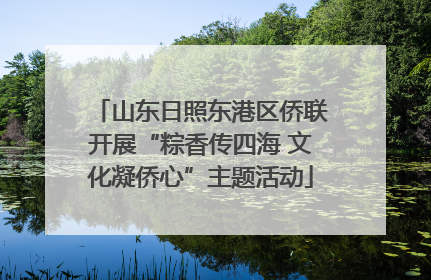 山东日照东港区侨联开展“粽香传四海 文化凝侨心”主题活动