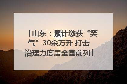 山东：累计缴获“笑气”30余万升 打击治理力度居全国前列
