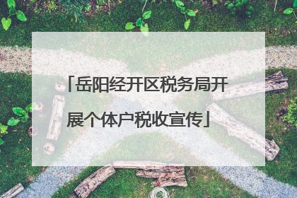 岳阳经开区税务局开展个体户税收宣传