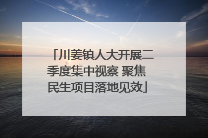 川姜镇人大开展二季度集中视察 聚焦民生项目落地见效