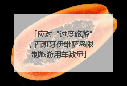 应对“过度旅游”，西班牙伊维萨岛限制旅游用车数量