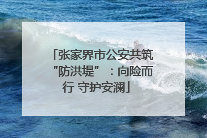 张家界市公安共筑“防洪堤”：向险而行 守护安澜