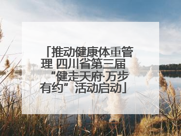 推动健康体重管理 四川省第三届“健走天府·万步有约”活动启动