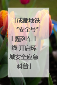 成都地铁“安全号”主题列车上线 开启环城安全应急科普