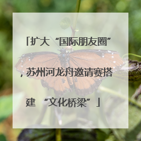 扩大“国际朋友圈”，苏州河龙舟邀请赛搭建 “文化桥梁”