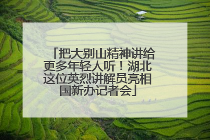 把大别山精神讲给更多年轻人听！湖北这位英烈讲解员亮相国新办记者会