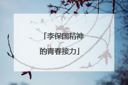 李保国精神的青春接力