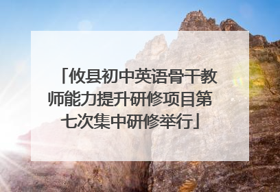 攸县初中英语骨干教师能力提升研修项目第七次集中研修举行