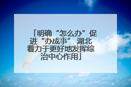 明确“怎么办”促进“办成事” 湖北着力于更好地发挥综治中心作用