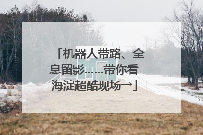 机器人带路、全息留影……带你看海淀超酷现场→