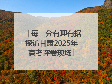 每一分有理有据 探访甘肃2025年高考评卷现场