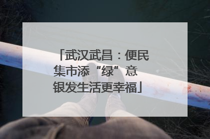 武汉武昌：便民集市添“绿”意 银发生活更幸福