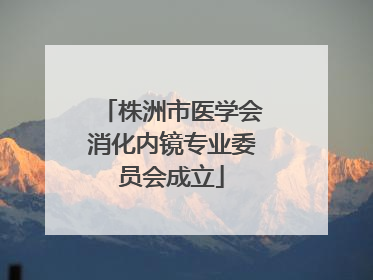 株洲市医学会消化内镜专业委员会成立