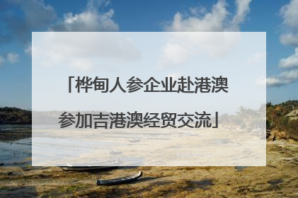 桦甸人参企业赴港澳参加吉港澳经贸交流