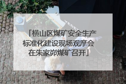 横山区煤矿安全生产标准化建设现场观摩会在朱家峁煤矿召开