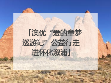 澳优“爱的童梦巡游记”公益行走进怀化溆浦