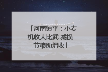 河南镇平：小麦机收大比武 减损节粮助增收