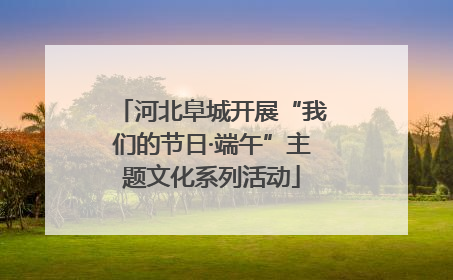 河北阜城开展“我们的节日·端午”主题文化系列活动