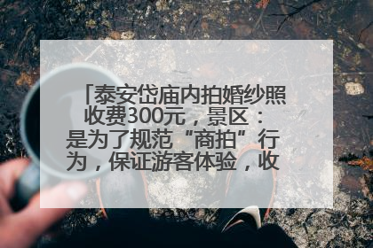 泰安岱庙内拍婚纱照收费300元，景区：是为了规范“商拍”行为，保证游客体验，收取费用全部上交国库