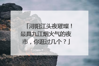 浔阳江头夜璀璨！最具九江烟火气的夜市，你逛过几个？