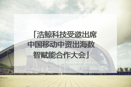浩鲸科技受邀出席中国移动中资出海数智赋能合作大会
