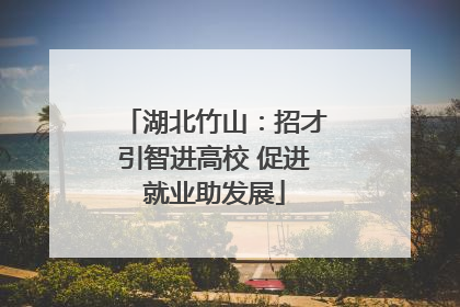 湖北竹山：招才引智进高校 促进就业助发展