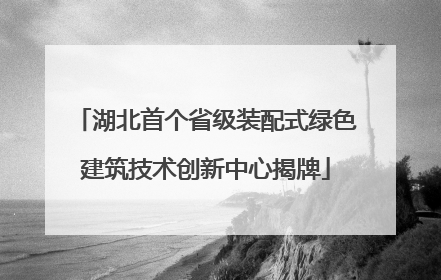 湖北首个省级装配式绿色建筑技术创新中心揭牌