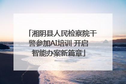 湘阴县人民检察院干警参加AI培训 开启智能办案新篇章