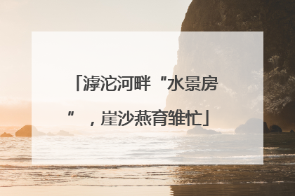滹沱河畔“水景房”，崖沙燕育雏忙