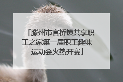 滕州市官桥镇共享职工之家第一届职工趣味运动会火热开赛