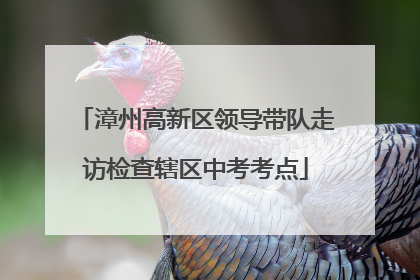漳州高新区领导带队走访检查辖区中考考点