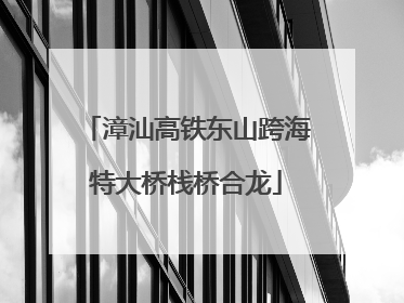 漳汕高铁东山跨海特大桥栈桥合龙