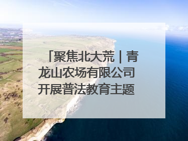 聚焦北大荒｜青龙山农场有限公司开展普法教育主题党日活动