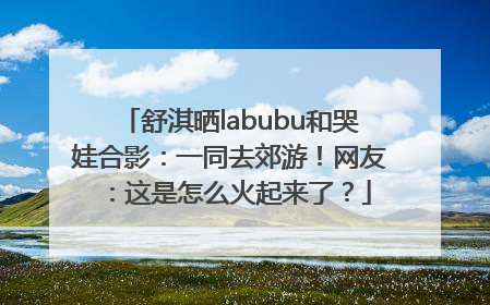 舒淇晒labubu和哭娃合影：一同去郊游！网友：这是怎么火起来了？
