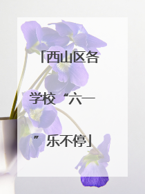 西山区各学校“六一”乐不停