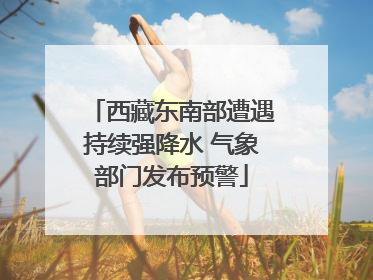 西藏东南部遭遇持续强降水 气象部门发布预警