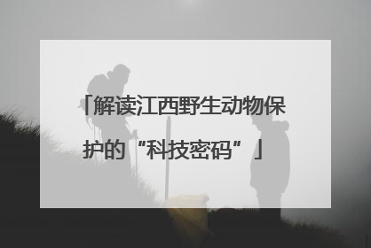 解读江西野生动物保护的“科技密码”