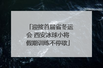 迎接首届省冬运会 西安冰球小将假期训练不停歇