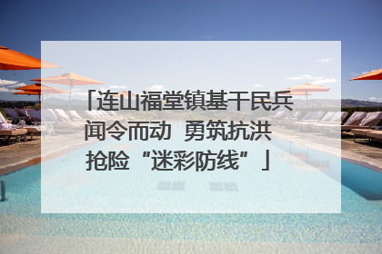 连山福堂镇基干民兵闻令而动  勇筑抗洪抢险“迷彩防线”