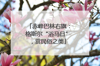 赤峰巴林右旗：格斯尔“浴马日”，赏民俗之美